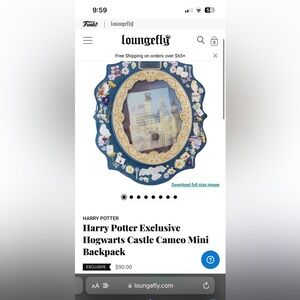 Funko
HARRY POTTER
Harry Potter Exclusive Hogwarts Castle Cameo Mini Backpack